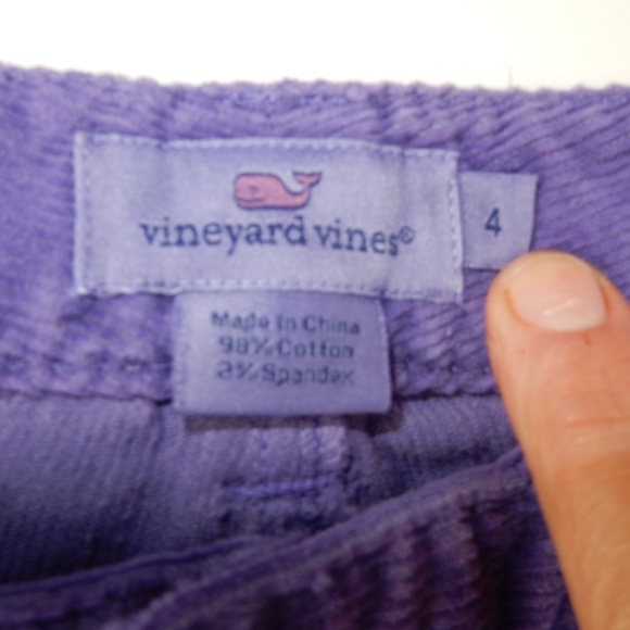 Vineyard Vines Corduroy Pants Purple Size 4 - Picture 2 of 8